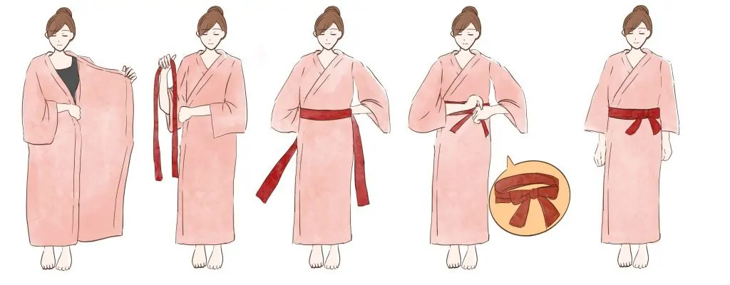 How to wear a yukata step by step